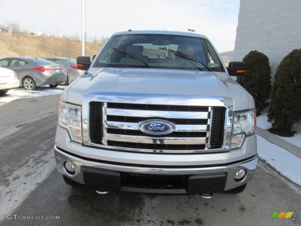 2009 F150 XLT SuperCrew 4x4 - Brilliant Silver Metallic / Stone/Medium Stone photo #4