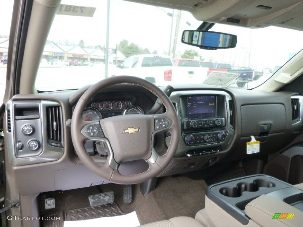 2014 Silverado 1500 LT Double Cab 4x4 - Brownstone Metallic / Cocoa/Dune photo #12