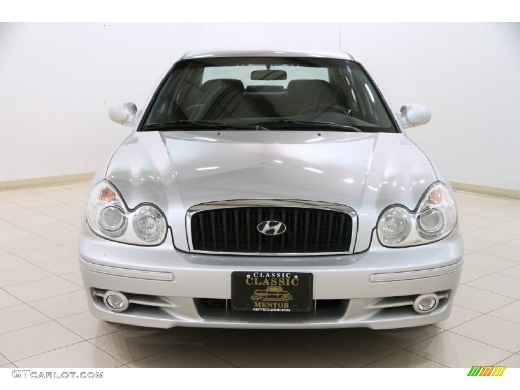 2003 Sonata GLS V6 - Brilliant Silver Metallic / Black photo #2