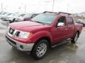 2010 Red Brick Nissan Frontier LE Crew Cab 4x4  photo #5