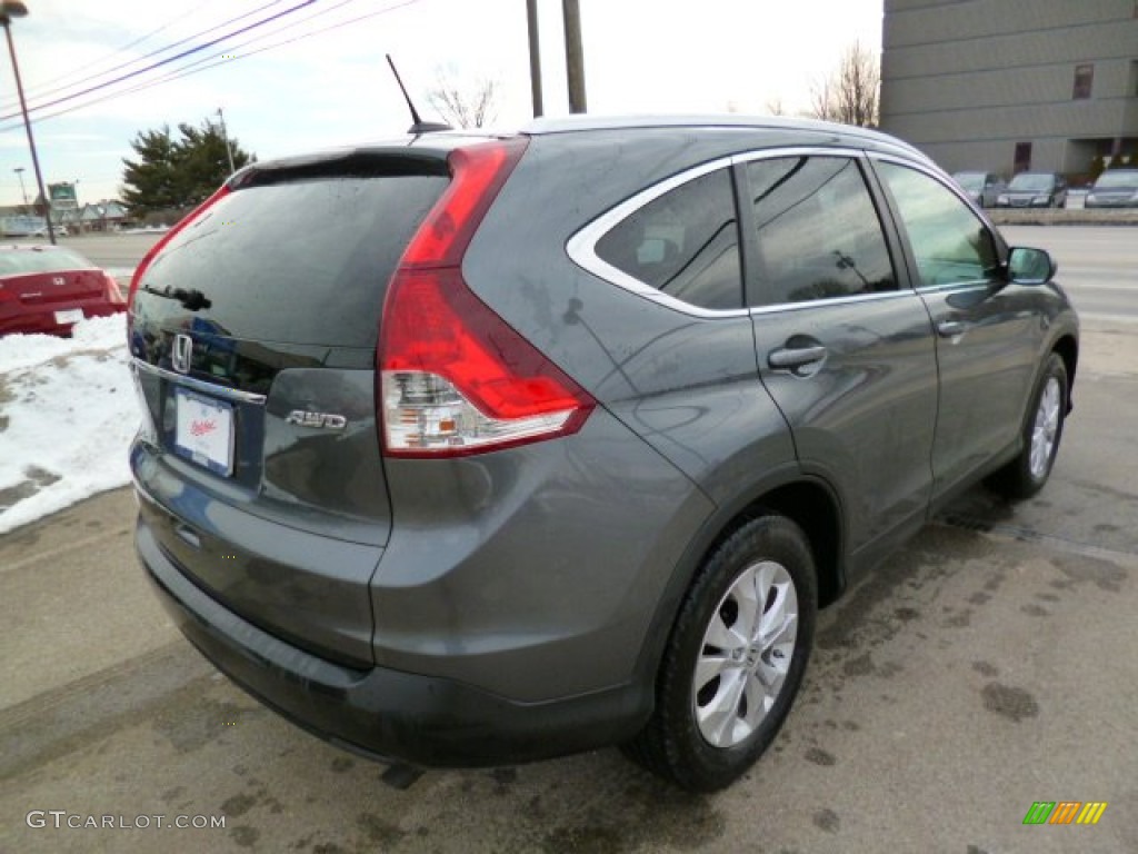 2012 CR-V EX-L 4WD - Polished Metal Metallic / Gray photo #6