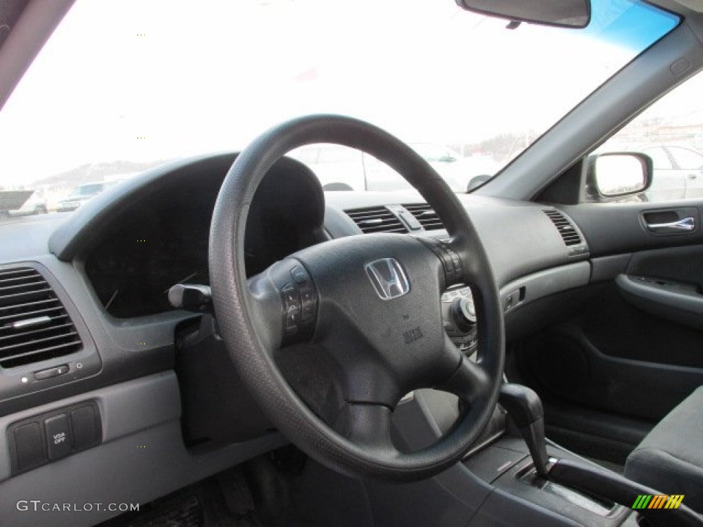 2007 Honda Accord SE V6 Sedan Gray Steering Wheel Photo #91150935