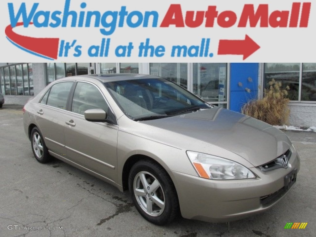 2003 Accord EX Sedan - Desert Mist Metallic / Ivory photo #1