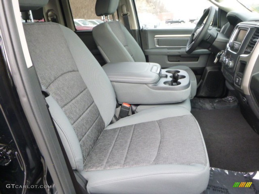 2014 1500 Big Horn Quad Cab 4x4 - Black / Black/Diesel Gray photo #10