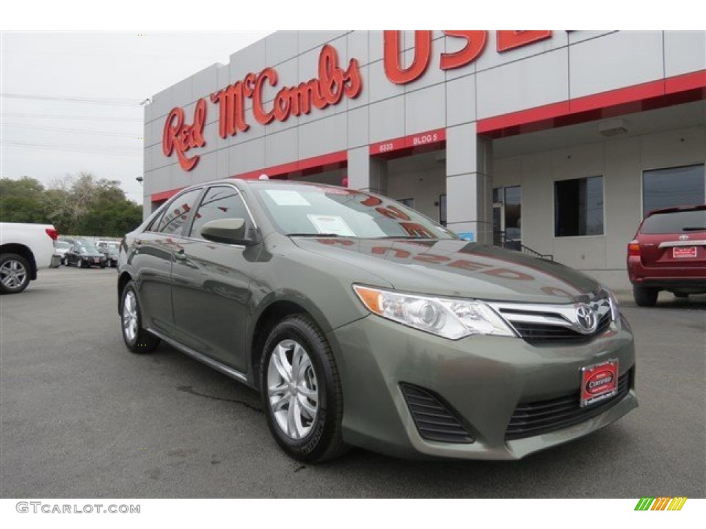 2013 Camry LE - Cypress Green Metallic / Ivory photo #1