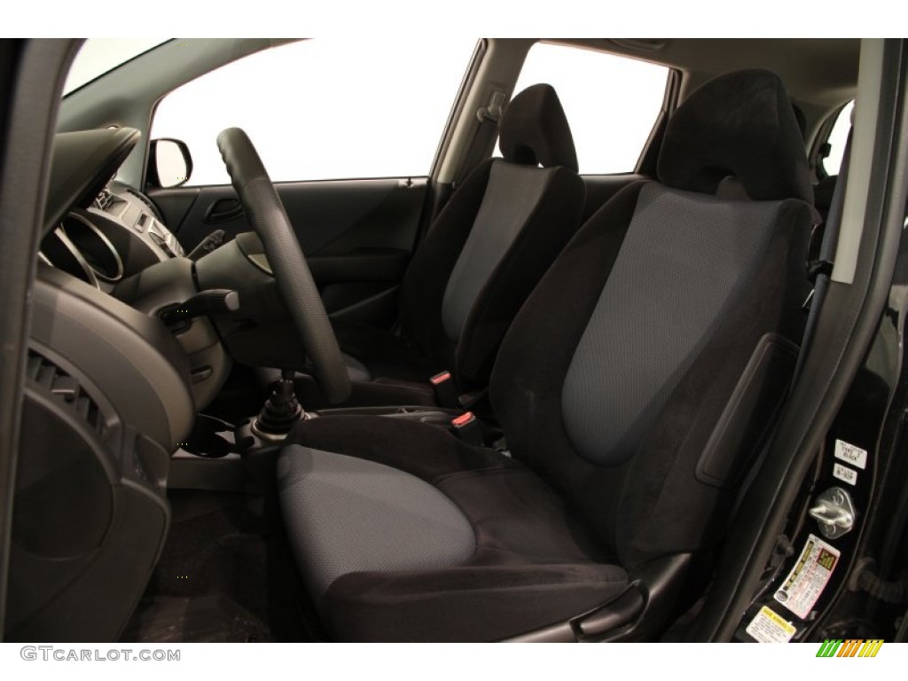 Black/Grey Interior 2008 Honda Fit Hatchback Photo #91154997