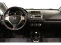 2008 Honda Fit Black/Grey Interior Dashboard Photo