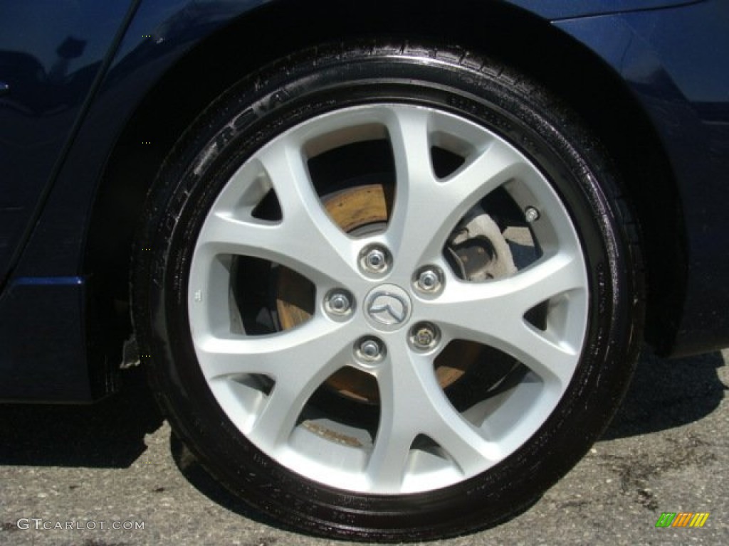 2008 MAZDA3 s Grand Touring Hatchback - Stormy Blue Mica / Black photo #9