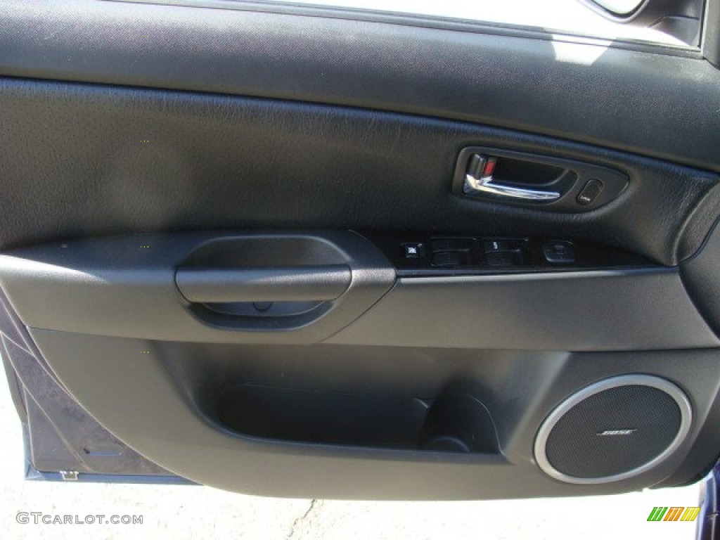 2008 MAZDA3 s Grand Touring Hatchback - Stormy Blue Mica / Black photo #12