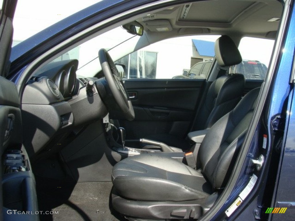 2008 MAZDA3 s Grand Touring Hatchback - Stormy Blue Mica / Black photo #14