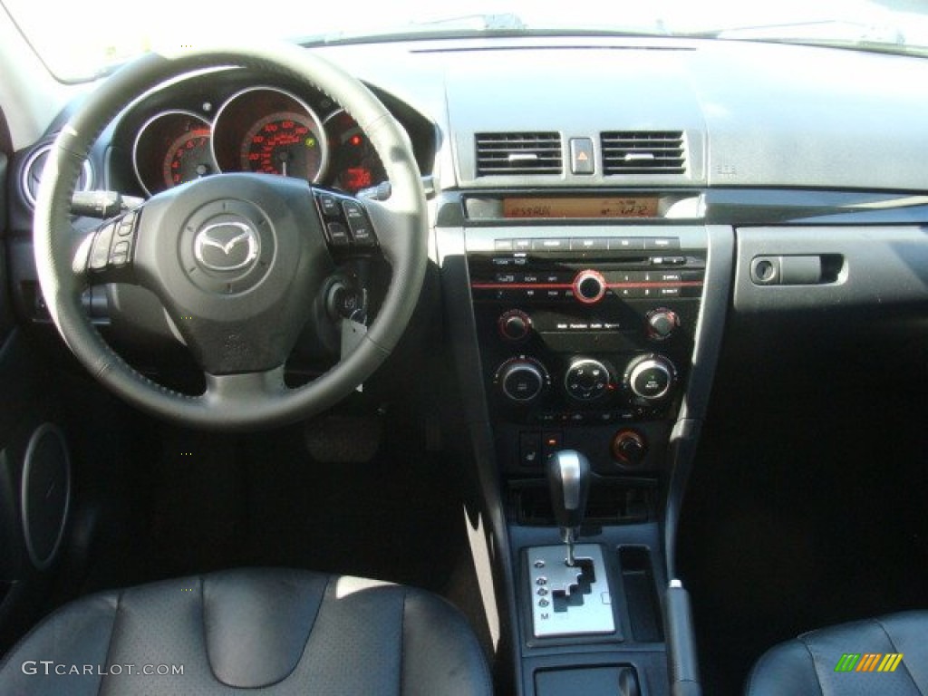 2008 MAZDA3 s Grand Touring Hatchback - Stormy Blue Mica / Black photo #17