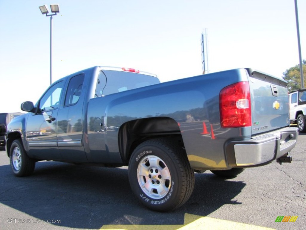 2012 Silverado 1500 LT Extended Cab - Blue Granite Metallic / Ebony photo #5