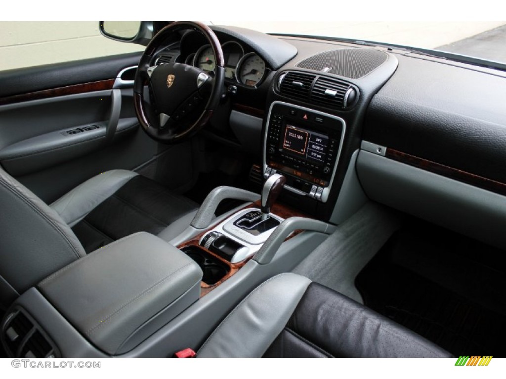 Black/Steel Grey Interior 2006 Porsche Cayenne S Titanium Photo #91157552