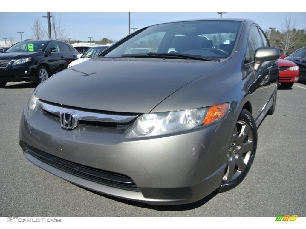 Galaxy Gray Metallic 2007 Honda Civic LX Sedan Exterior Photo #91158453