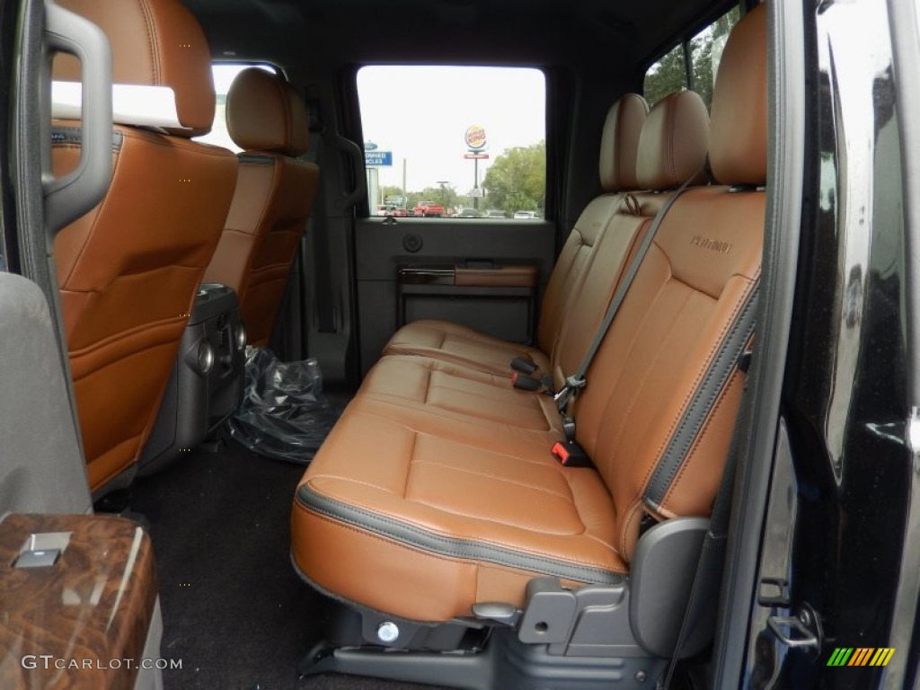 2014 Ford F250 Super Duty Platinum Crew Cab 4x4 Rear Seat Photo #91159464
