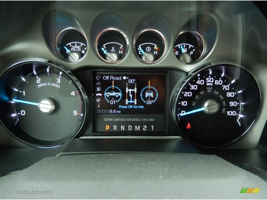 2014 Ford F250 Super Duty Platinum Crew Cab 4x4 Gauges Photo #91159500