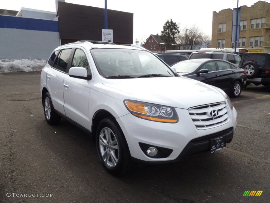 2011 Santa Fe Limited - Frost White Pearl / Beige photo #1