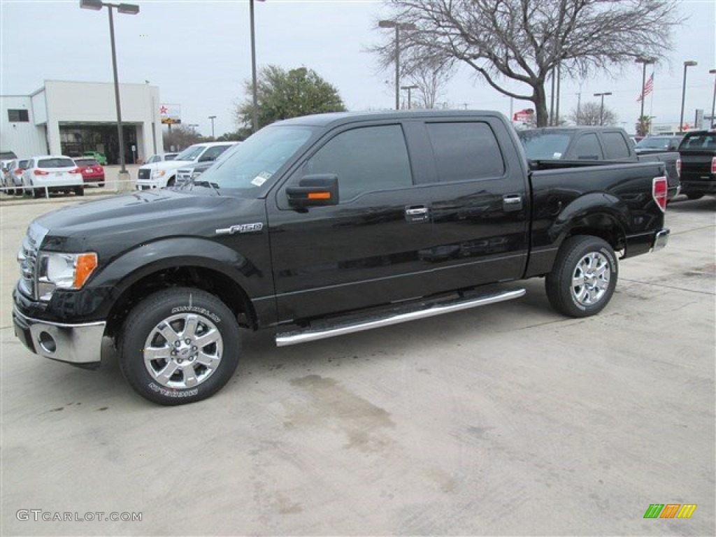 2014 F150 XLT SuperCrew - Tuxedo Black / Steel Grey photo #1