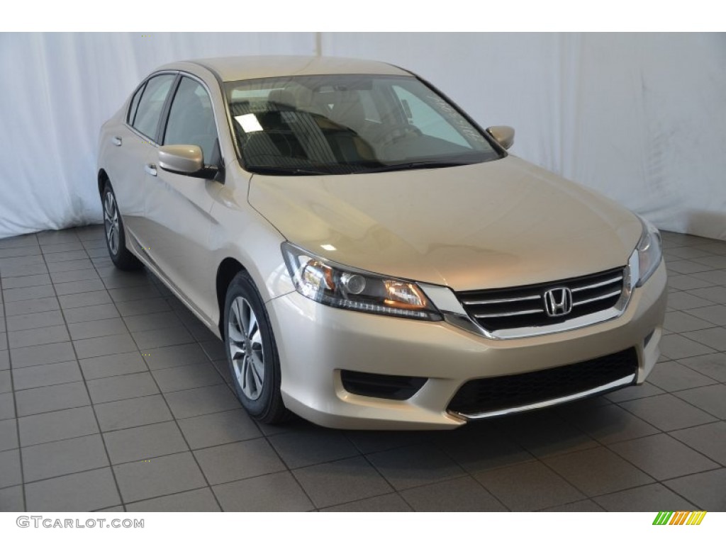 2014 Accord LX Sedan - Champagne Frost Pearl / Ivory photo #1