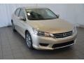 2014 Champagne Frost Pearl Honda Accord LX Sedan  photo #1