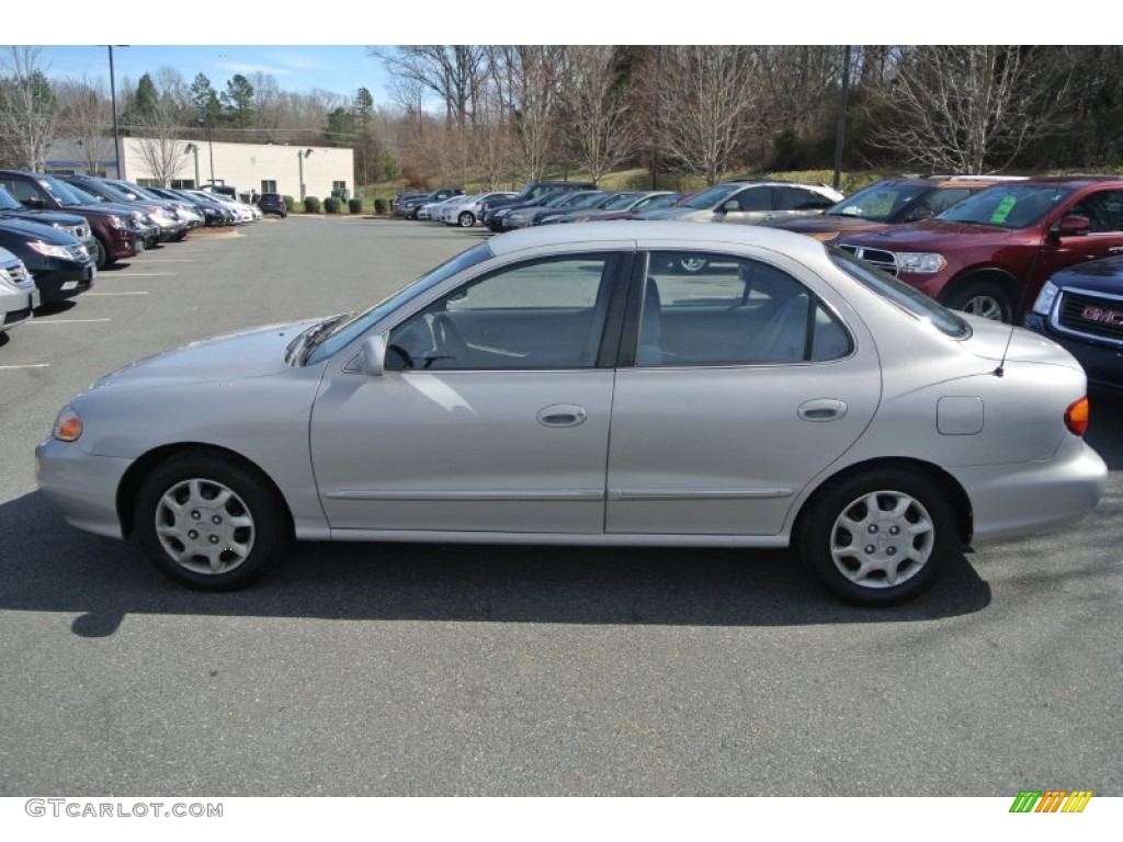 2000 Elantra GLS Sedan - Slate Gray / Gray photo #3