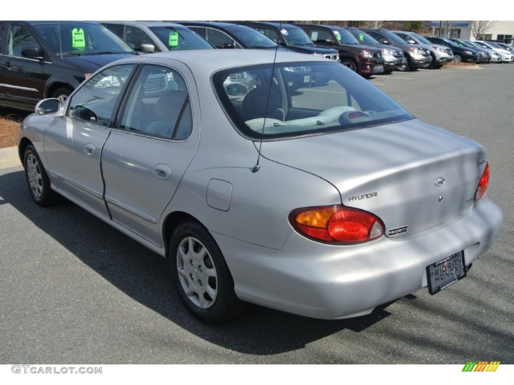2000 Elantra GLS Sedan - Slate Gray / Gray photo #4
