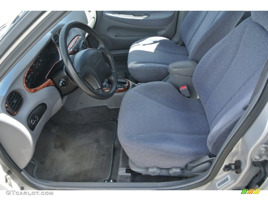 2000 Elantra GLS Sedan - Slate Gray / Gray photo #8