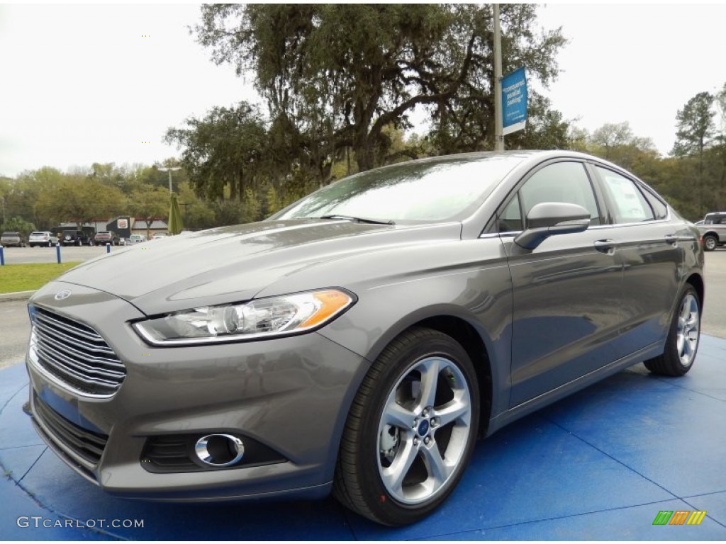 Sterling Gray 2014 Ford Fusion SE EcoBoost Exterior Photo #91161735