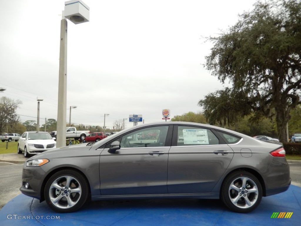 Sterling Gray 2014 Ford Fusion SE EcoBoost Exterior Photo #91161756