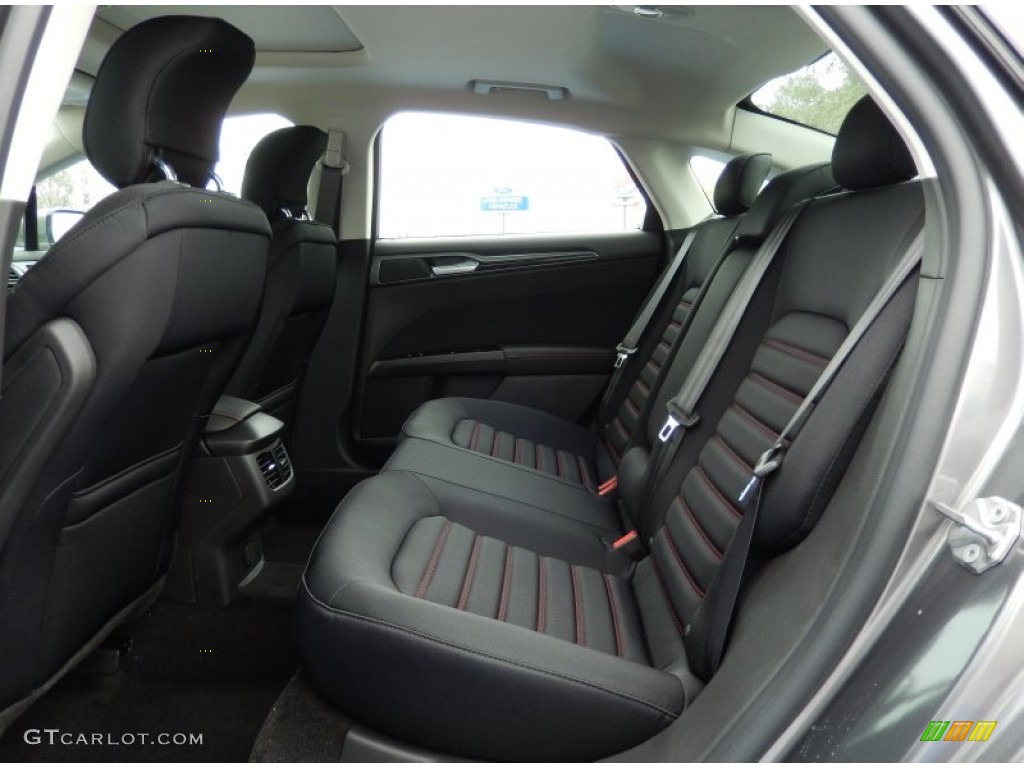 2014 Ford Fusion SE EcoBoost Rear Seat Photos
