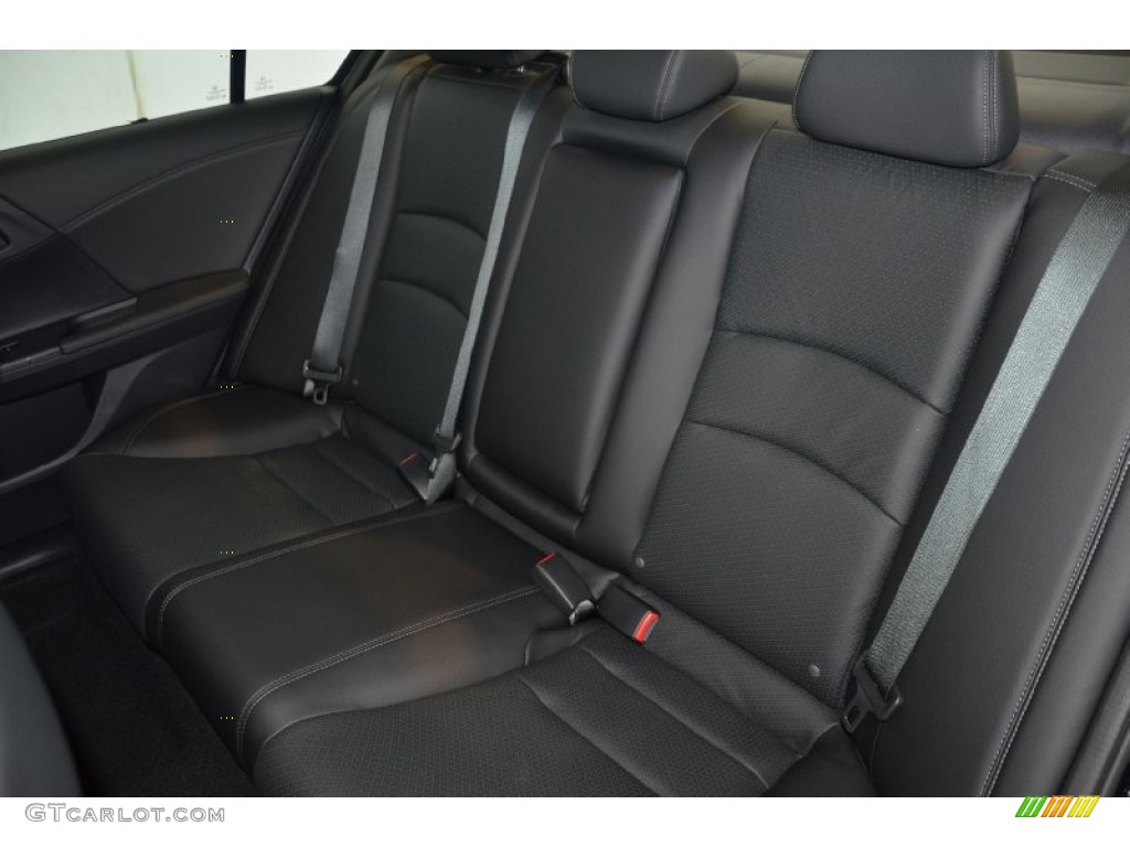 2014 Accord EX-L V6 Sedan - Crystal Black Pearl / Black photo #31