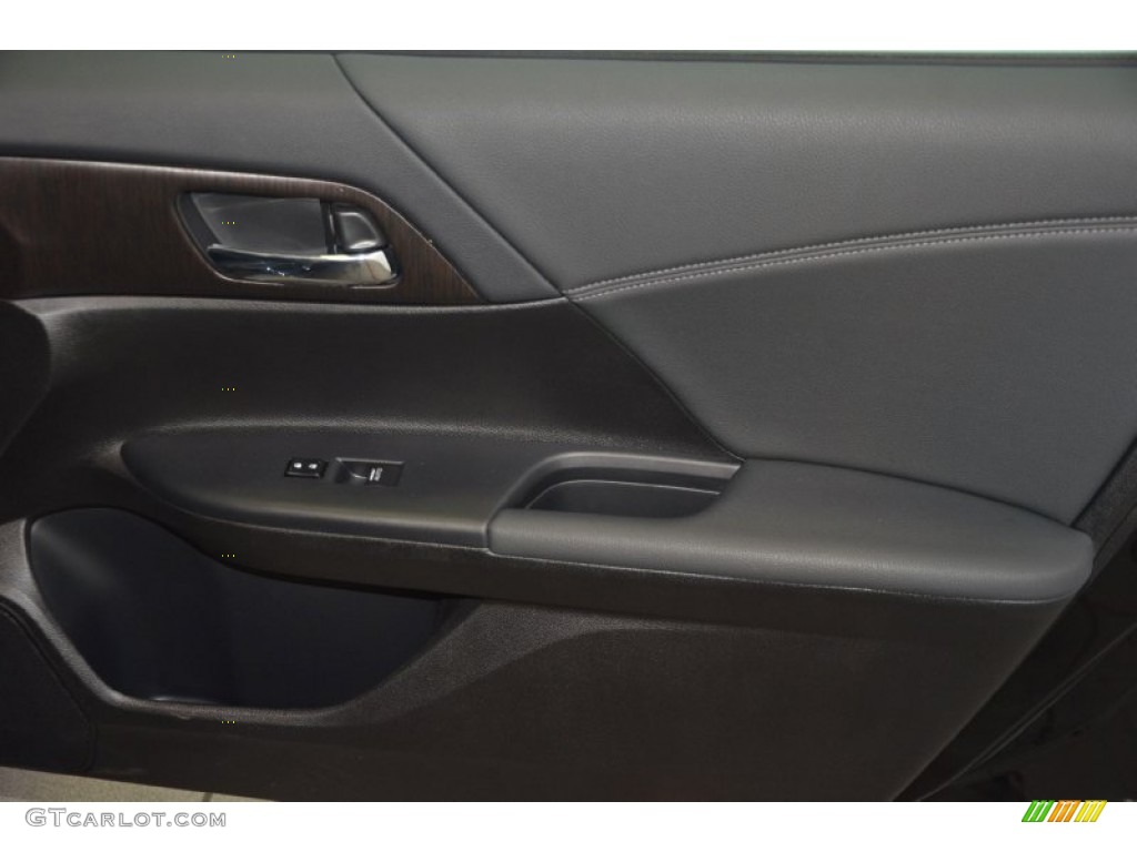 2014 Accord EX-L V6 Sedan - Crystal Black Pearl / Black photo #33
