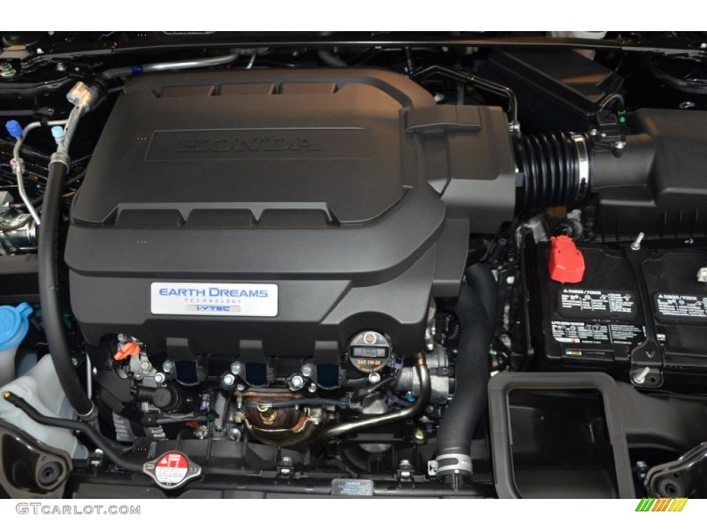 2014 Accord EX-L V6 Sedan - Crystal Black Pearl / Black photo #35