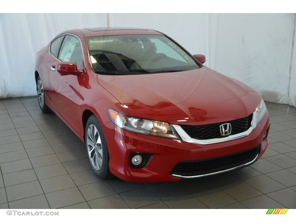 2014 Accord EX-L Coupe - Basque Red Pearl II / Black photo #1