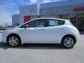 2014 Glacier White Nissan LEAF SV  photo #2