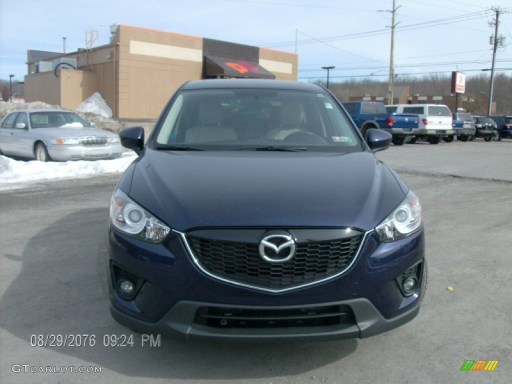 2013 CX-5 Touring - Stormy Blue Mica / Black photo #2