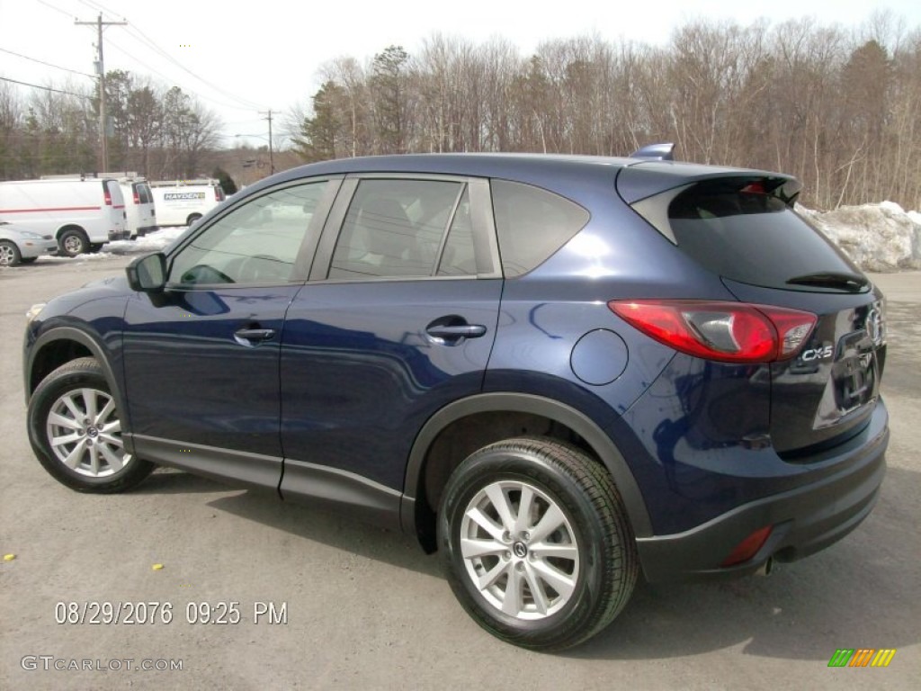 2013 CX-5 Touring - Stormy Blue Mica / Black photo #5