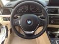 Venetian Beige 2014 BMW 3 Series 320i Sedan Steering Wheel