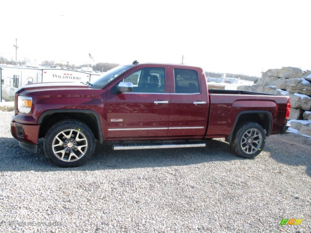 2014 Sierra 1500 SLE Double Cab 4x4 - Sonoma Red Metallic / Jet Black photo #4