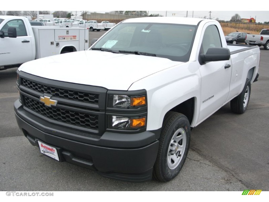 2014 Silverado 1500 WT Regular Cab - Summit White / Jet Black/Dark Ash photo #2