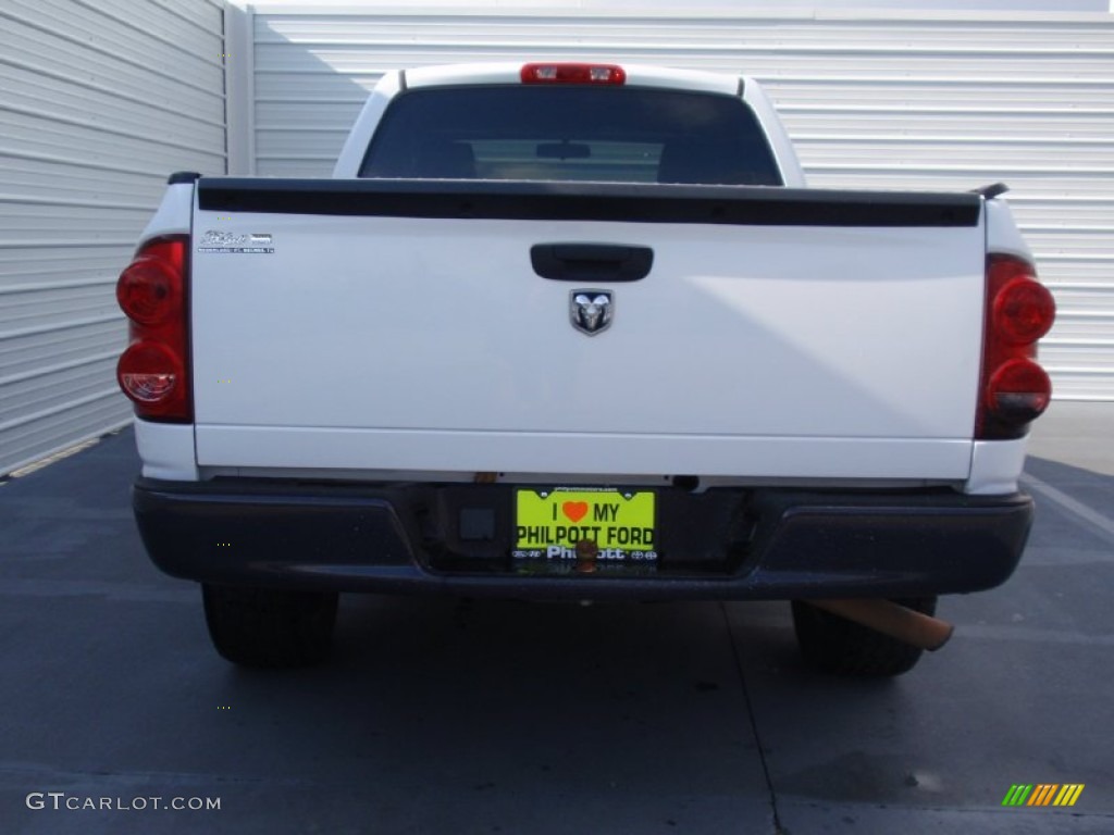 2007 Ram 1500 ST Regular Cab - Bright White / Medium Slate Gray photo #4