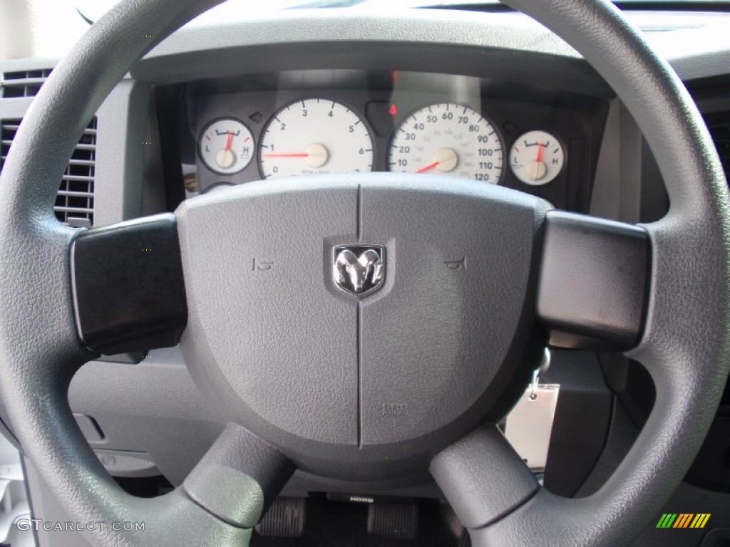 2007 Ram 1500 ST Regular Cab - Bright White / Medium Slate Gray photo #32