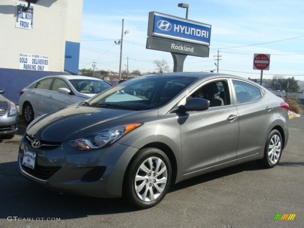 2012 Elantra GLS - Harbor Gray Metallic / Gray photo #1