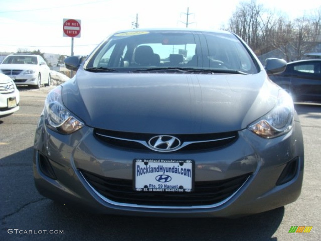 2012 Elantra GLS - Harbor Gray Metallic / Gray photo #2