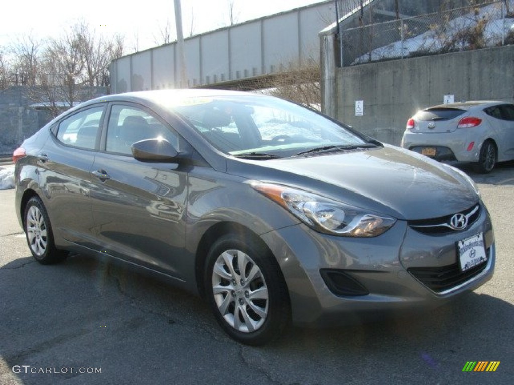 2012 Elantra GLS - Harbor Gray Metallic / Gray photo #3