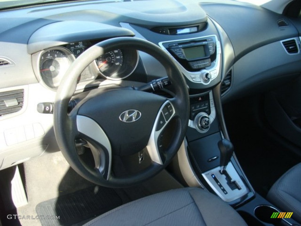 2012 Elantra GLS - Harbor Gray Metallic / Gray photo #9