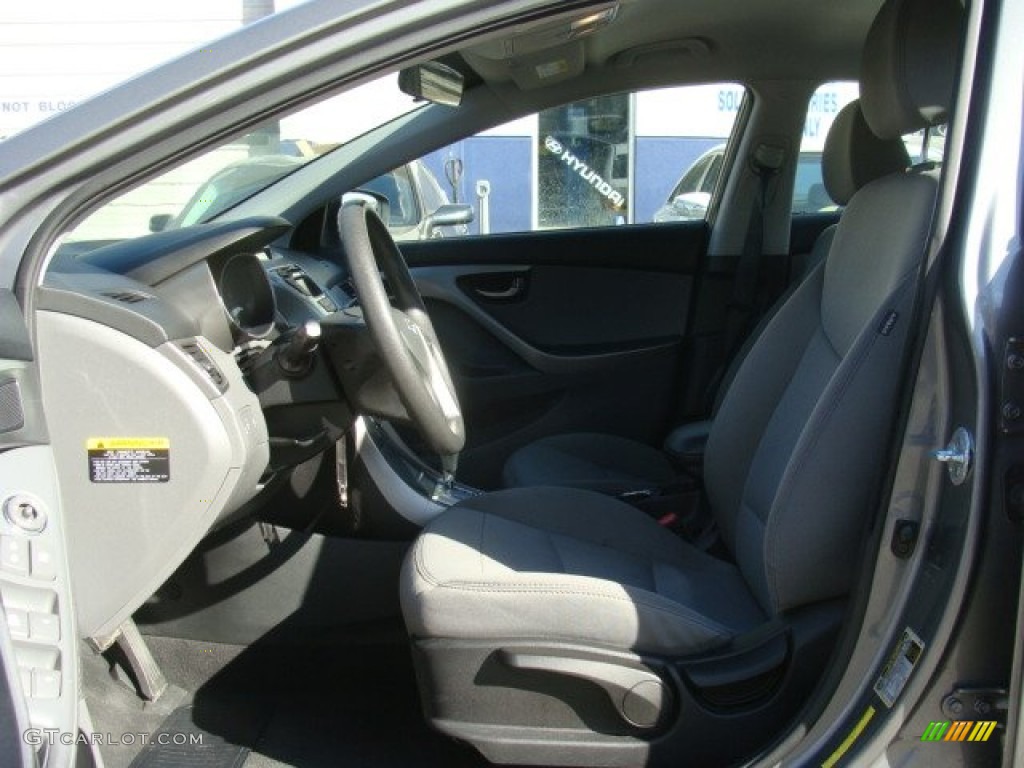 2012 Elantra GLS - Harbor Gray Metallic / Gray photo #10