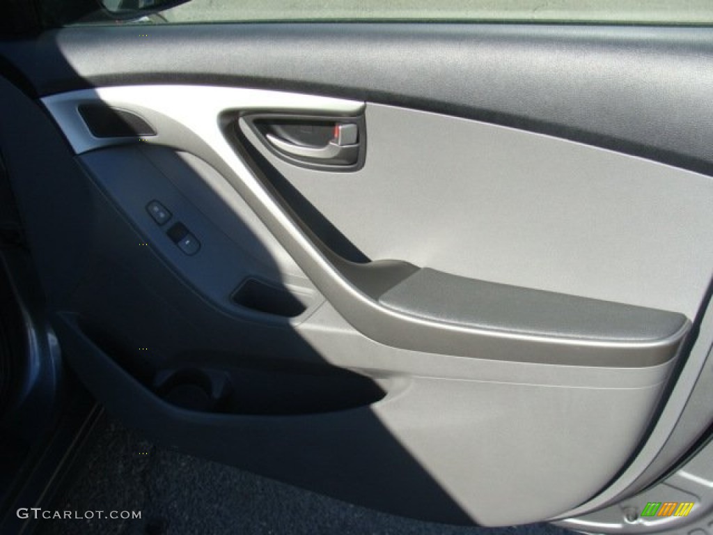 2012 Elantra GLS - Harbor Gray Metallic / Gray photo #22