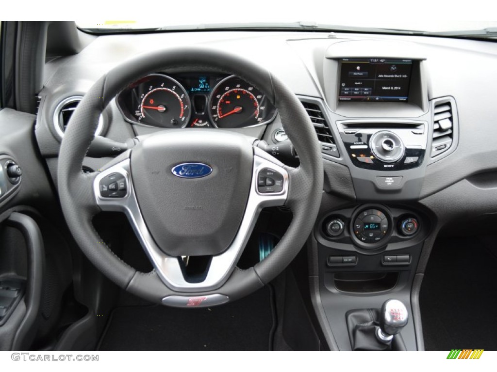 2014 Ford Fiesta ST Hatchback ST Charcoal Black Dashboard Photo #91179528