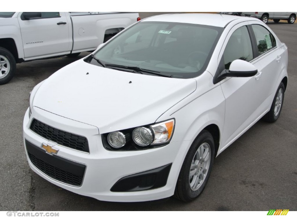 Summit White 2014 Chevrolet Sonic LT Sedan Exterior Photo #91180966